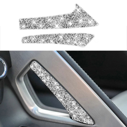 For Chevrolet Corvette C7 2014-2019 Car Center Arm Rest Diamond Decorative Sticker, Left Drive ÎҵÄÉ̵ê