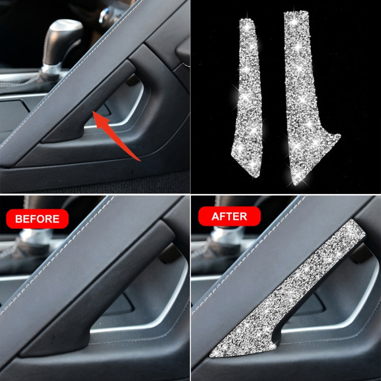 For Chevrolet Corvette C7 2014-2019 Car Center Arm Rest Diamond Decorative Sticker, Left Drive ÎҵÄÉ̵ê