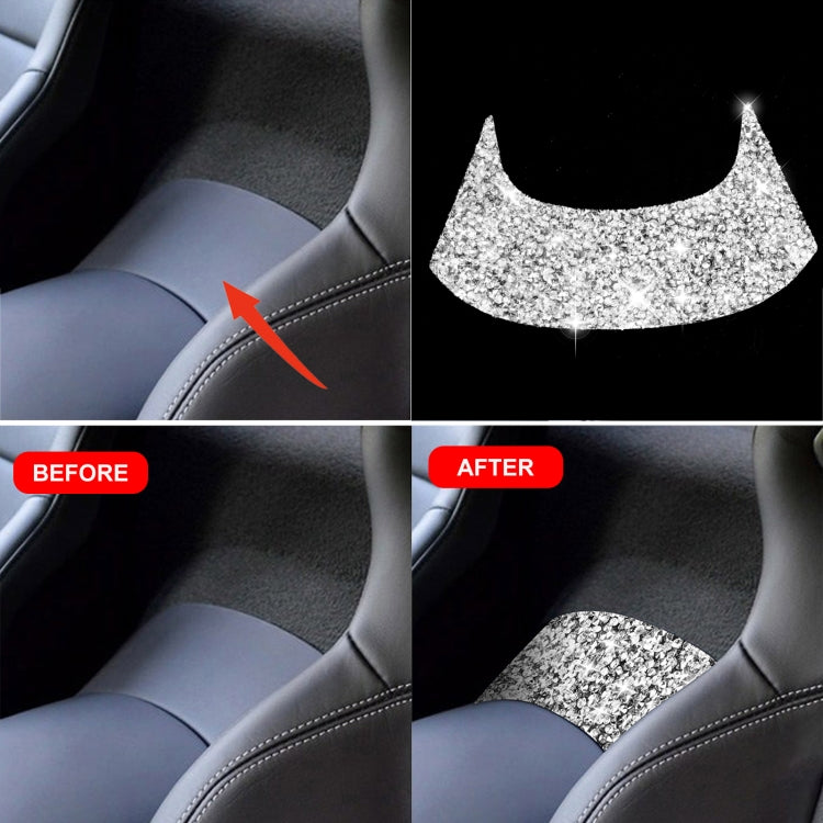 For Chevrolet Corvette C7 2014-2019 Car Rear Center Part Diamond Decorative Sticker, Left Drive ÎҵÄÉ̵ê