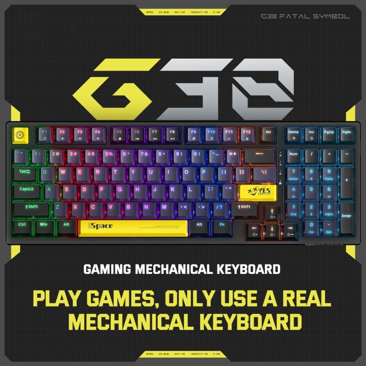 ONIKUMA G38 98 Keys RGB Lighting Wired Mechanical Keyboard My Store