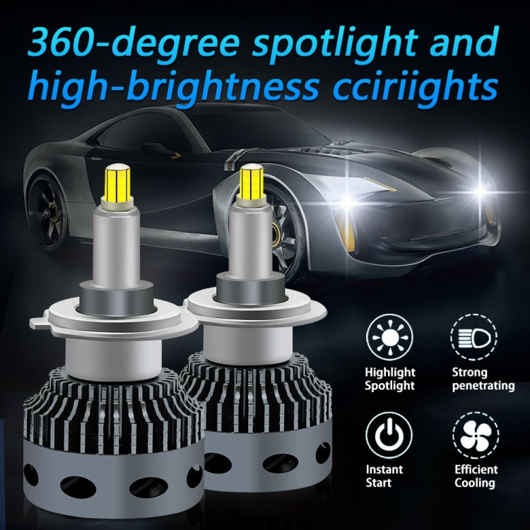 V1 1 Pair H4 55W 6000K 11000LM Car 6 Sides LED Headlight ÎҵÄÉ̵ê