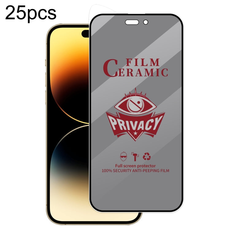 25pcs Full Coverage HD Privacy Ceramic Film