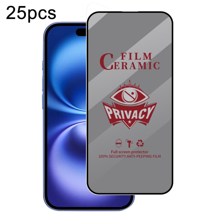 25pcs Full Coverage HD Privacy Ceramic Film