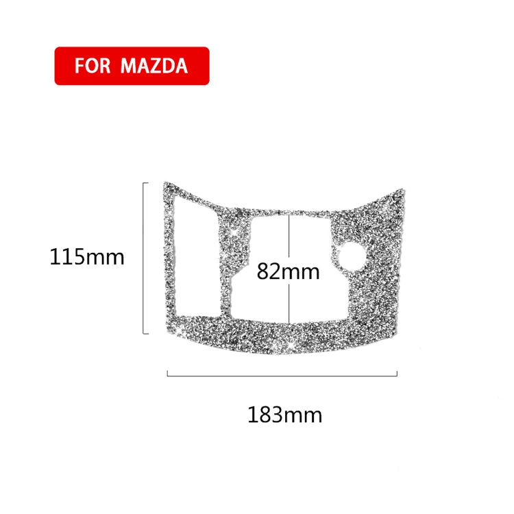 For Mazda CX-5 2017-2018 Car Electronic Handbrake Panel Diamond Decorative Sticker, Left Drive ÎҵÄÉ̵ê