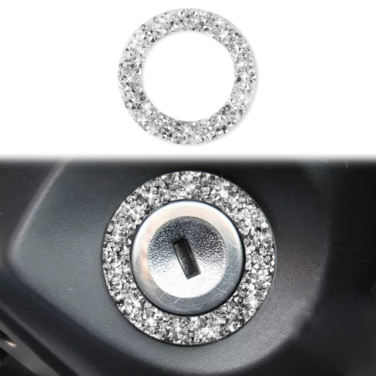 Car Ignition Switch Keyhole Diamond Decoration Sticker, Left Hand Drive ÎҵÄÉ̵ê