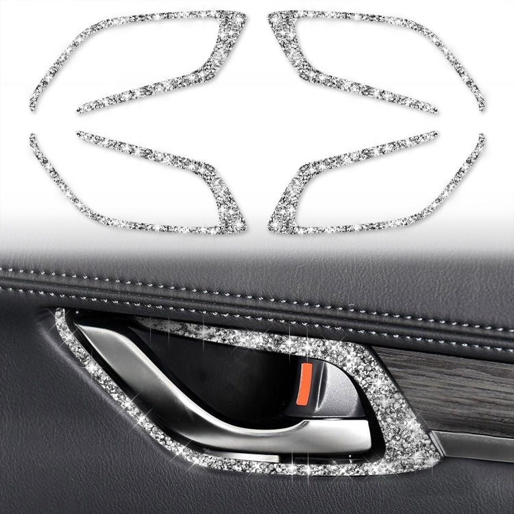 For Mazda CX-5 2017-2018 Car Interior Door Handle Diamond Decorative Sticker,Left and Right Drive Universal ÎҵÄÉ̵ê