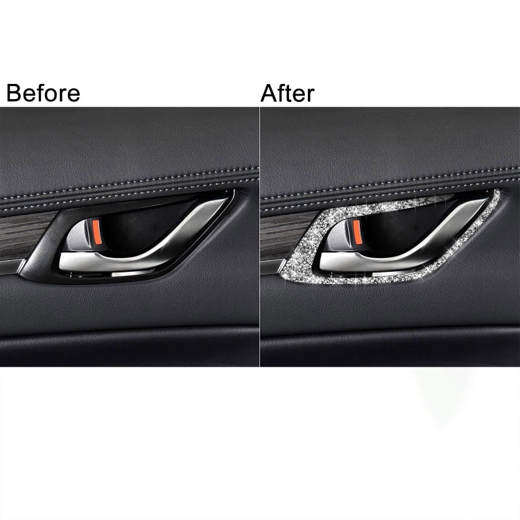 For Mazda CX-5 2017-2018 Car Interior Door Handle Diamond Decorative Sticker,Left and Right Drive Universal ÎҵÄÉ̵ê