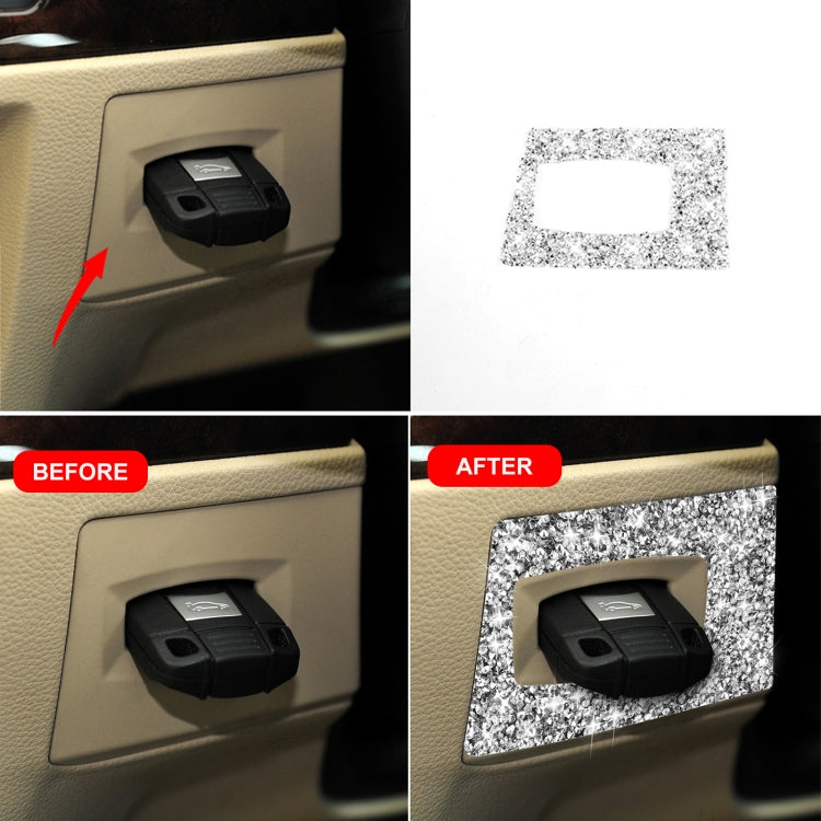 For BMW 3 Series E90 2005-2012 Car Ignition Switch Frame Diamond Decorative Sticker, Right Drive ÎҵÄÉ̵ê