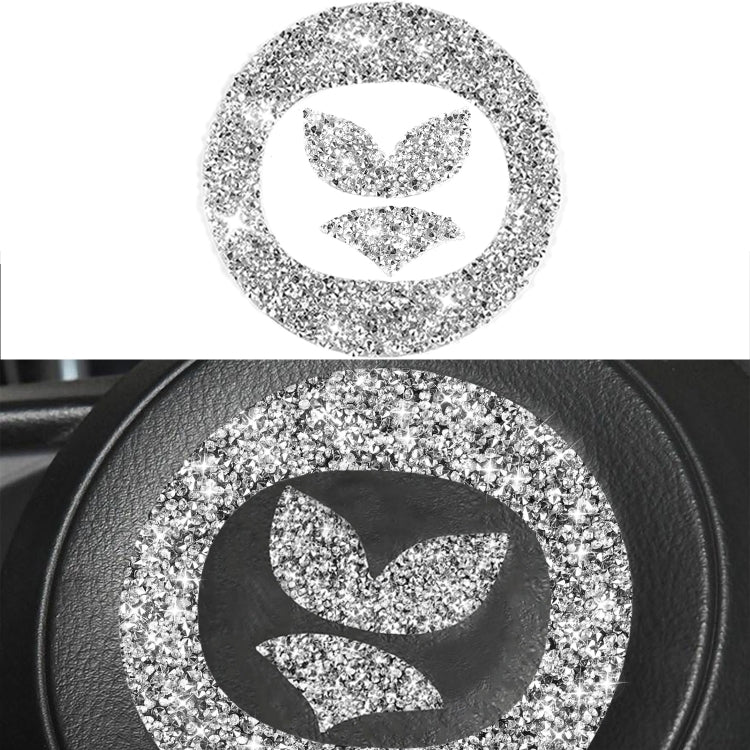 For Mazda CX-5 2017-2018 Car Steering Wheel Panel Diamond Decorative Sticker,Left and Right Drive Universal ÎҵÄÉ̵ê