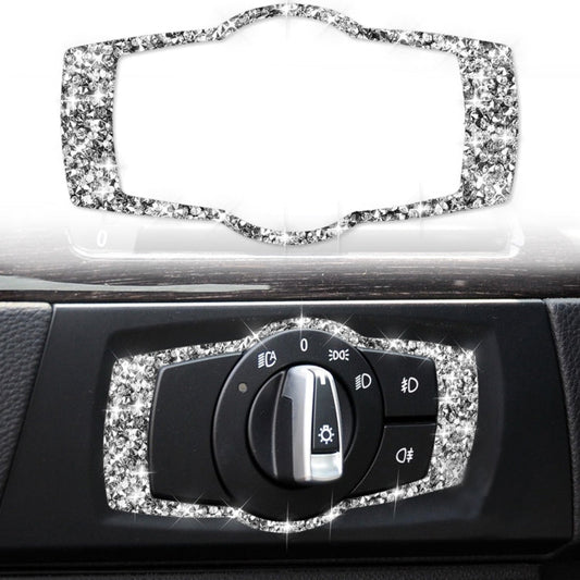 Car Headlight Switch Frame Diamond Decorative Sticker for BMW 3 Series E90 / E92 / E93 2005-2012, Modified 320i / 325i ÎҵÄÉ̵ê