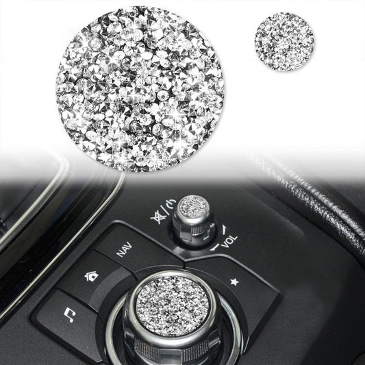 For Mazda3/6/CX-9/CX-5 Car Multimedia Button Diamond Decorative Sticker,Left and Right Drive Universal ÎҵÄÉ̵ê