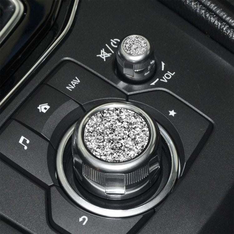 For Mazda3/6/CX-9/CX-5 Car Multimedia Button Diamond Decorative Sticker,Left and Right Drive Universal ÎҵÄÉ̵ê