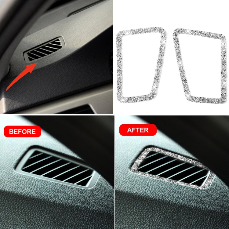 For BMW 3 Series E90 2005-2012 Car Air Outlet Diamond Decorative Sticker, Left Drive ÎҵÄÉ̵ê