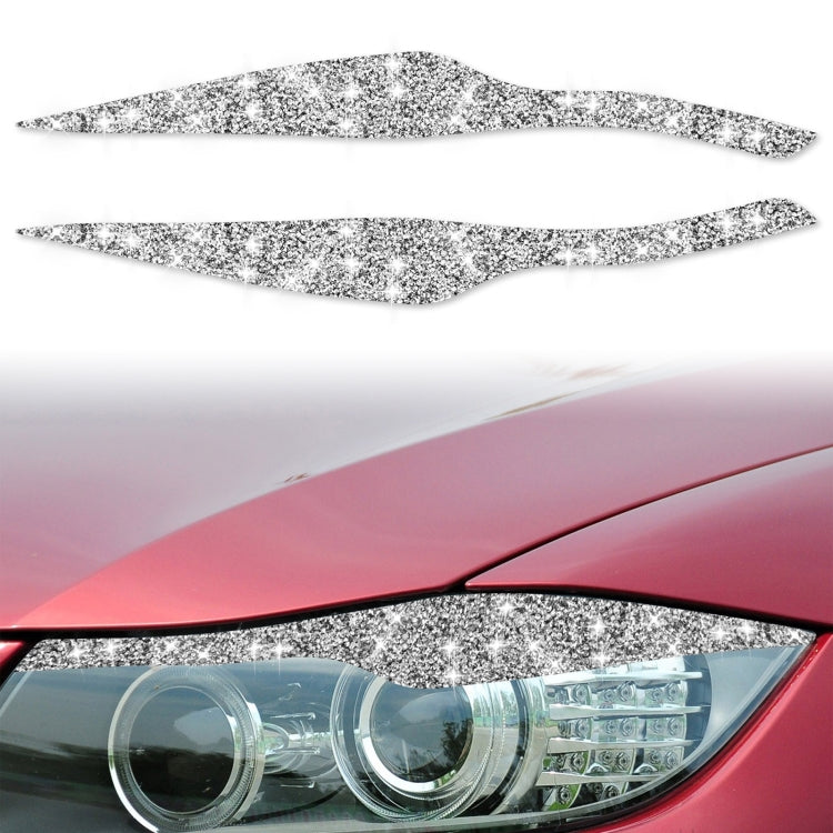 For BMW 3 Series E90 / 318i / 320i / 325i 2005-2008 Car Light Eyebrow Diamond Decorative Sticker ÎҵÄÉ̵ê