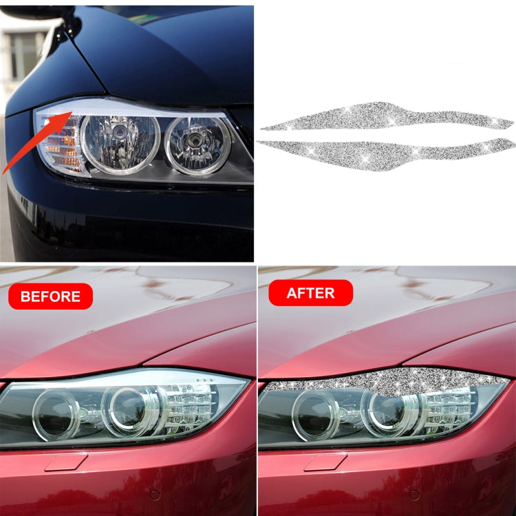 For BMW 3 Series E90 / 318i / 320i / 325i 2005-2008 Car Light Eyebrow Diamond Decorative Sticker ÎҵÄÉ̵ê