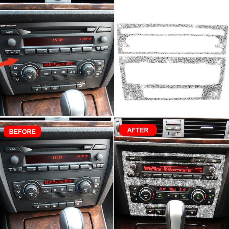 For BMW 3 Series E90 / E92 2005-2012 Car Aircondition CD Control Panel Basic Diamond Decorative Sticker ÎҵÄÉ̵ê