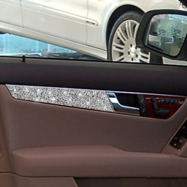 For Mercedes-Benz C-class W204 2007-2013 Car Door Panel Diamond Decorative Sticker, Left and Right Drive ÎҵÄÉ̵ê