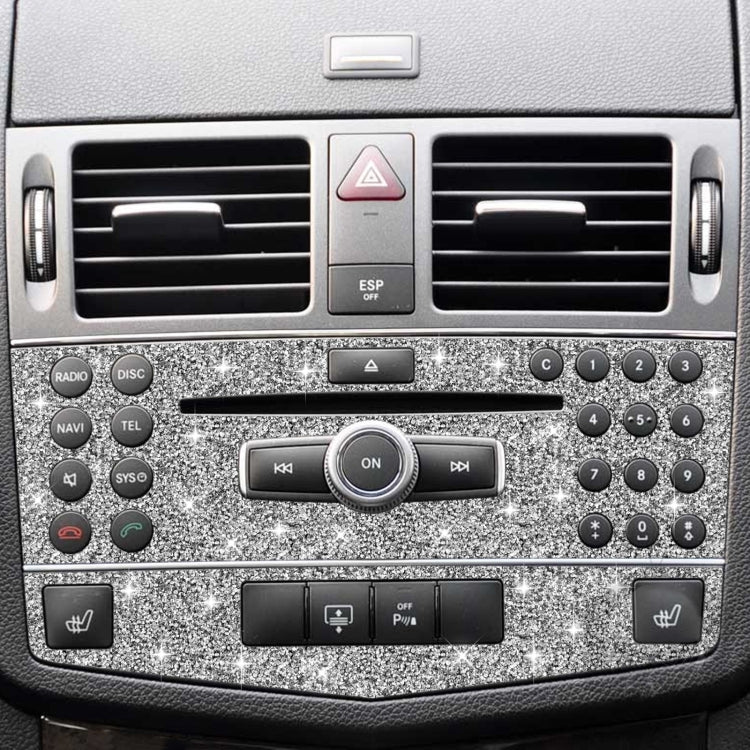 For Mercedes-Benz C-class W204 2007-2010 Car Central Control Panel B Diamond Decorative Sticker, Left and Right Drive ÎҵÄÉ̵ê