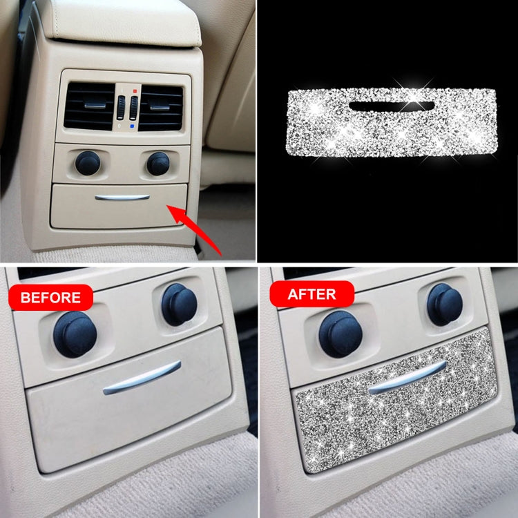 For BMW 3 Series E90 / E92 2005-2012 Car Rear Seat Aircondition Diamond Decorative Sticker ÎҵÄÉ̵ê