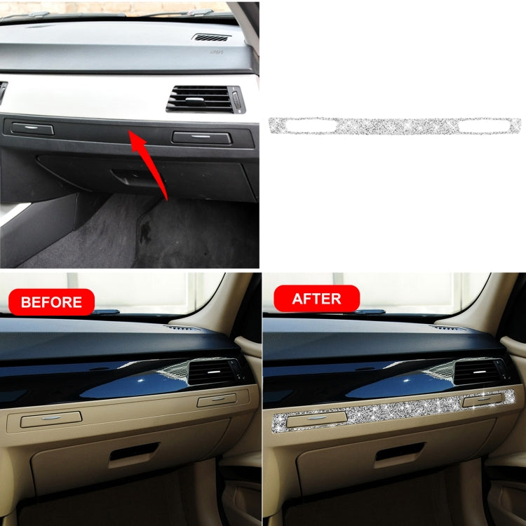 For BMW 3 Series E90 / E92 / E93 2005-2012 Car Passenger Side Center Control Diamond Decorative Sticker, Left Drive ÎҵÄÉ̵ê