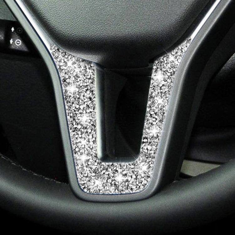 For Mercedes-Benz W204 Car Steering Wheel Diamond Decorative Sticker, Left and Right Drive ÎҵÄÉ̵ê