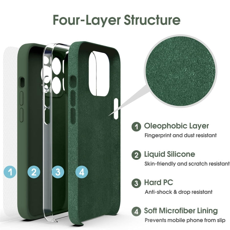 Microfiber Liquid Silicone Shockproof Phone Case, Series 1