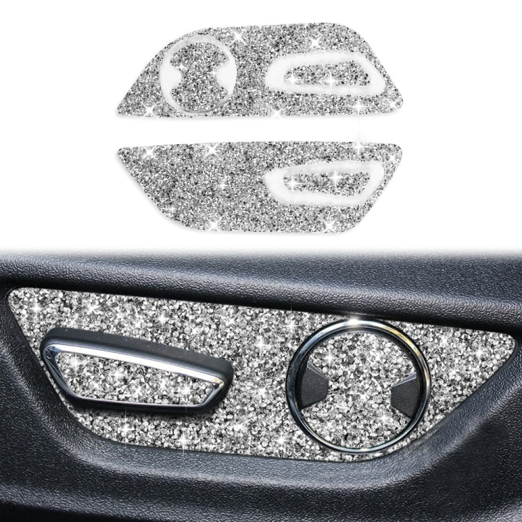 For Ford Mustang 2015-2020 Car Seat Adjustment Button Diamond Decoration Sticker ÎҵÄÉ̵ê