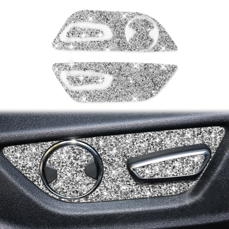 For Ford Mustang 2015-2020 Car Seat Adjustment Button Diamond Decoration Sticker ÎҵÄÉ̵ê