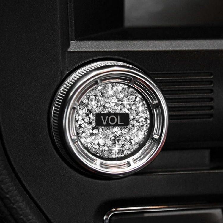 2pcs Car Volume Button Diamond Decoration Sticker, Left and Right Drive ÎҵÄÉ̵ê