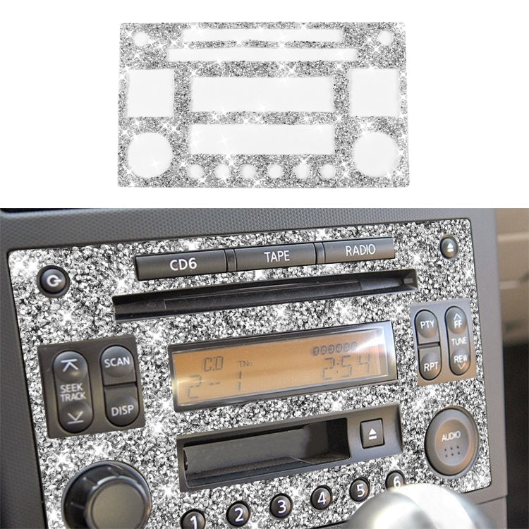 For Nissan 350Z 2003-2009 Car CD Radio Play Panel Diamond Decorative Sticker,Left and Right Drive Universal ÎҵÄÉ̵ê