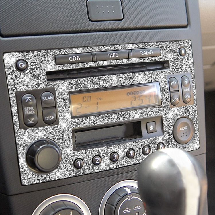 For Nissan 350Z 2003-2009 Car CD Radio Play Panel Diamond Decorative Sticker,Left and Right Drive Universal ÎҵÄÉ̵ê