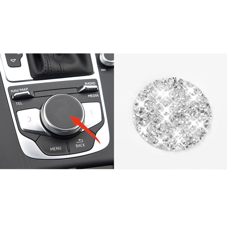 Car Central Control Knob Diamond Decoration Sticker, Left and Right Drive ÎҵÄÉ̵ê