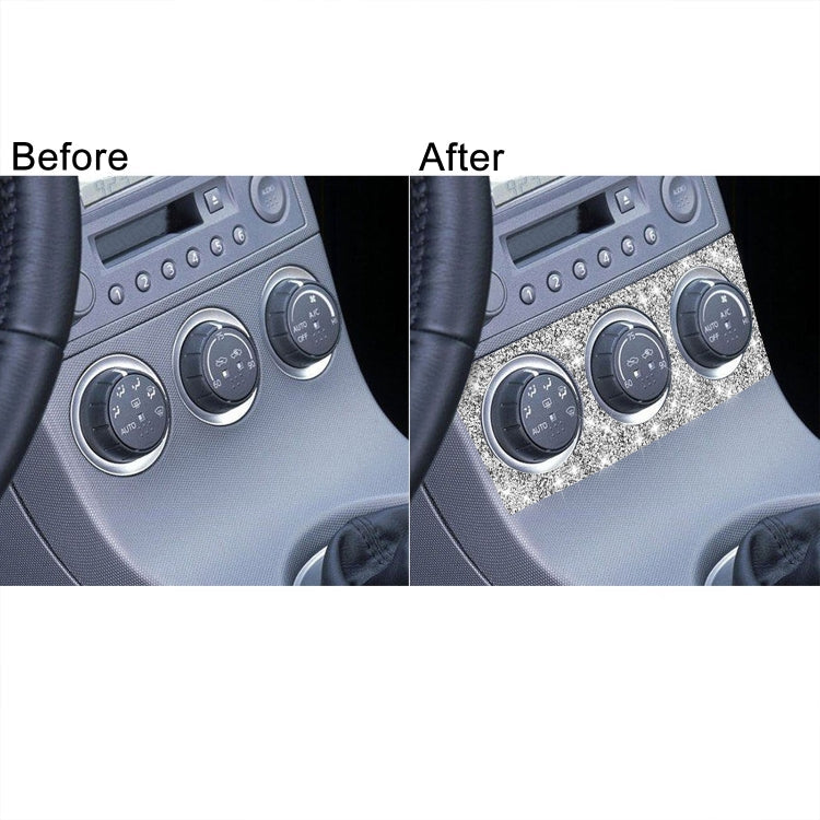 For Nissan 350Z 2003-2009 Car Air Conditioning Adjustment Diamond Decorative Sticker,Left and Right Drive Universal ÎҵÄÉ̵ê