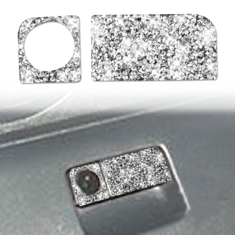 For Nissan 350Z 2003-2009 Car Rear Storage Box Lock Diamond Decorative Sticker, Left Drive ÎҵÄÉ̵ê