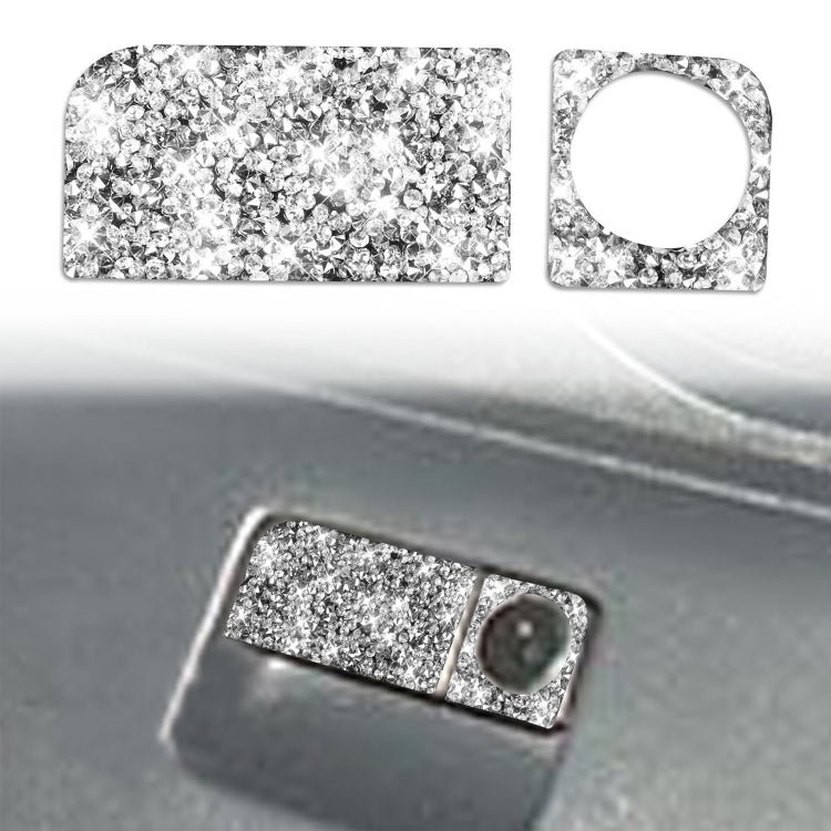 For Nissan 350Z 2003-2009 Car Rear Storage Box Lock Diamond Decorative Sticker, Right Drive ÎҵÄÉ̵ê