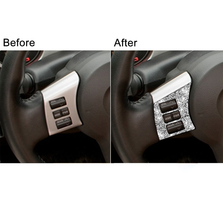 For Nissan 350Z 2003-2009 2pcs Car Steering Wheel Button Frame A Diamond Sticker,Left and Right Drive Universal ÎҵÄÉ̵ê