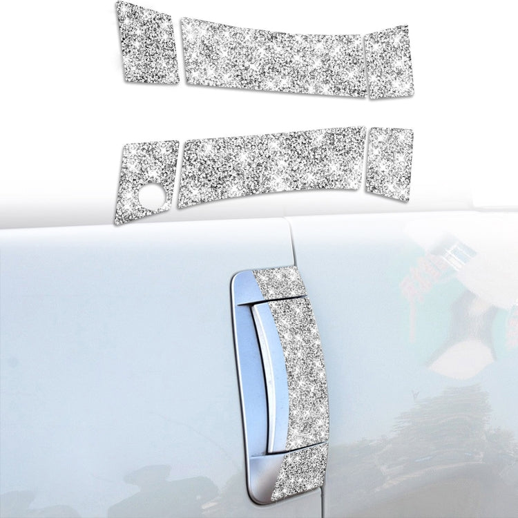 For Nissan 350Z 2003-2009 6pcs Car Door Outer Handle Diamond Decorative Sticker, Right Drive ÎҵÄÉ̵ê