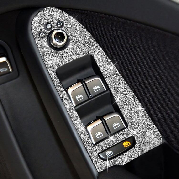 For Audi A4 / A5 / Q5 Car Door Lift Control Panel Diamond Decoration Sticker ÎҵÄÉ̵ê