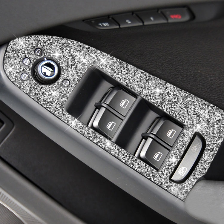 For Audi A4 / A5 / Q5 Car Door Lift Control Panel Diamond Decoration Sticker ÎҵÄÉ̵ê