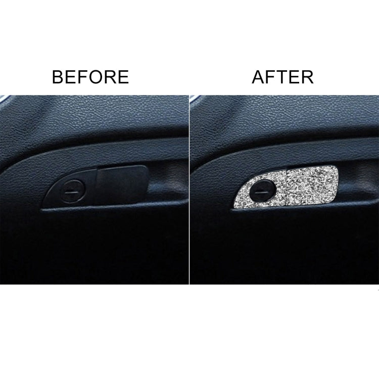 For Dodge Charger 2011-2014 2pcs/Set Car Front Passenger Seat Storage Box Handle Diamond Decorative Sticker, Left-hand Drive ÎҵÄÉ̵ê