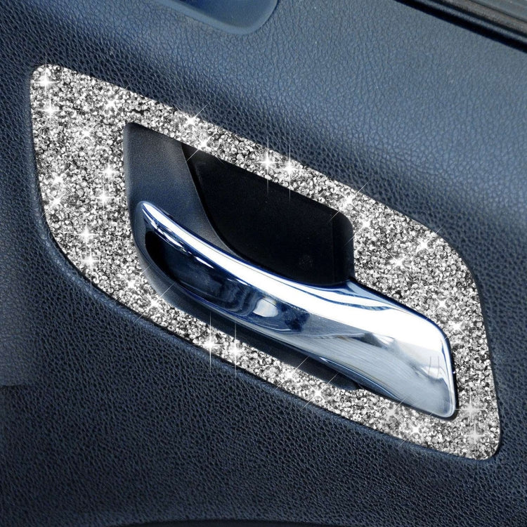 For Dodge Charger 2011-2014 Car Door Handle B Diamond Decorative Sticker, Left-hand Drive ÎҵÄÉ̵ê