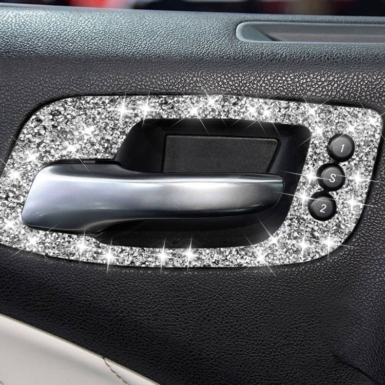 For Dodge Charger 2011-2014 Car Door Handle B Diamond Decorative Sticker, Left-hand Drive ÎҵÄÉ̵ê