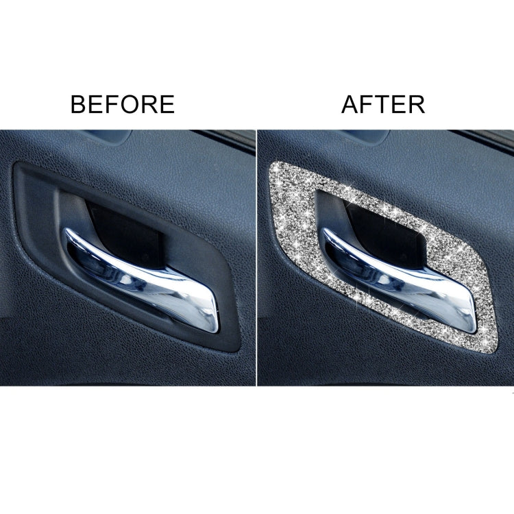 For Dodge Charger 2011-2014 Car Door Handle B Diamond Decorative Sticker, Left-hand Drive ÎҵÄÉ̵ê