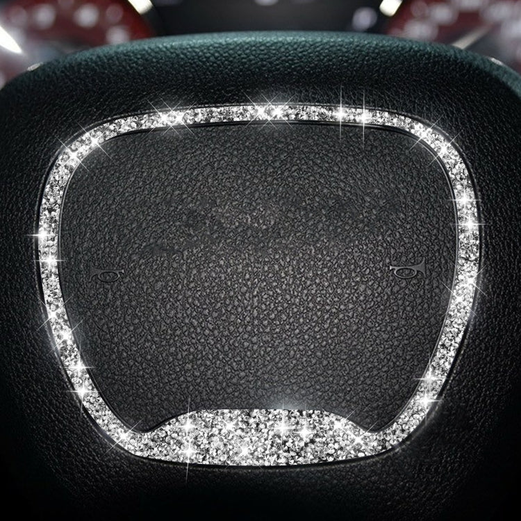 For Dodge Challenger 2015-2021 Car Steering Wheel Diamond Decorative Sticker, Left and Right Drive ÎҵÄÉ̵ê