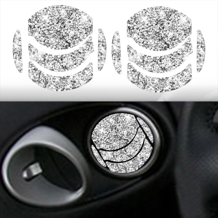 For Nissan 350Z 2006-2009 10pcs Car Left and Right Exhaust Port Diamond Sticker,Left and Right Drive Universal ÎҵÄÉ̵ê