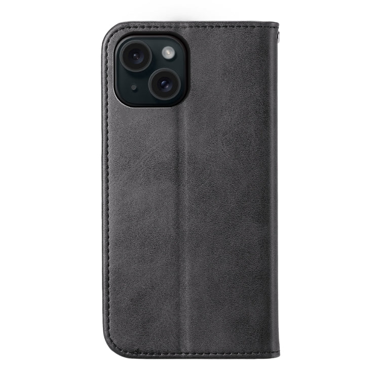 Cubic Grid Calf Texture Magnetic Leather Phone Case, Series 2