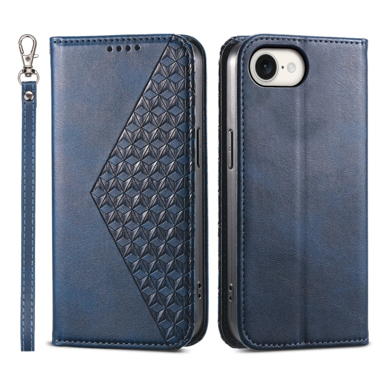 Cubic Grid Calf Texture Magnetic Leather Phone Case, Series 1