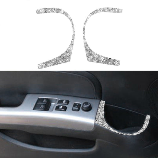 For Nissan 350Z 2006-2009 Car Door Water Cup Hole Diamond Sticker,Left and Right Drive Universal ÎҵÄÉ̵ê