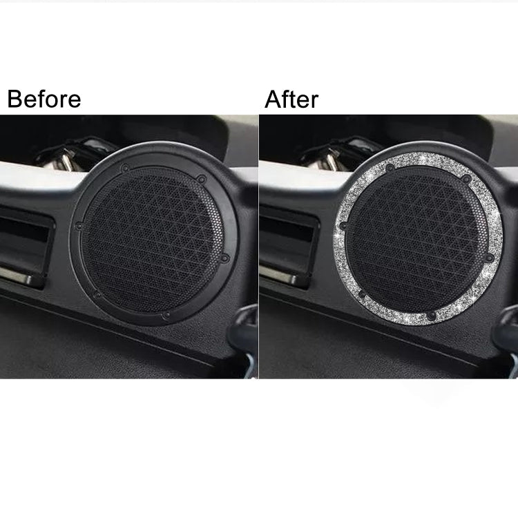 For Nissan 350Z 2006-2009 Car Rear Speaker Surround Diamond Sticker,Left and Right Drive Universal ÎҵÄÉ̵ê