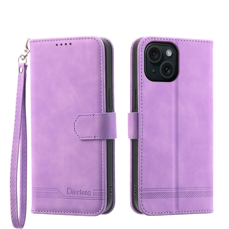 Dierfeng Dream Line TPU + PU Leather Phone Case, Series 2